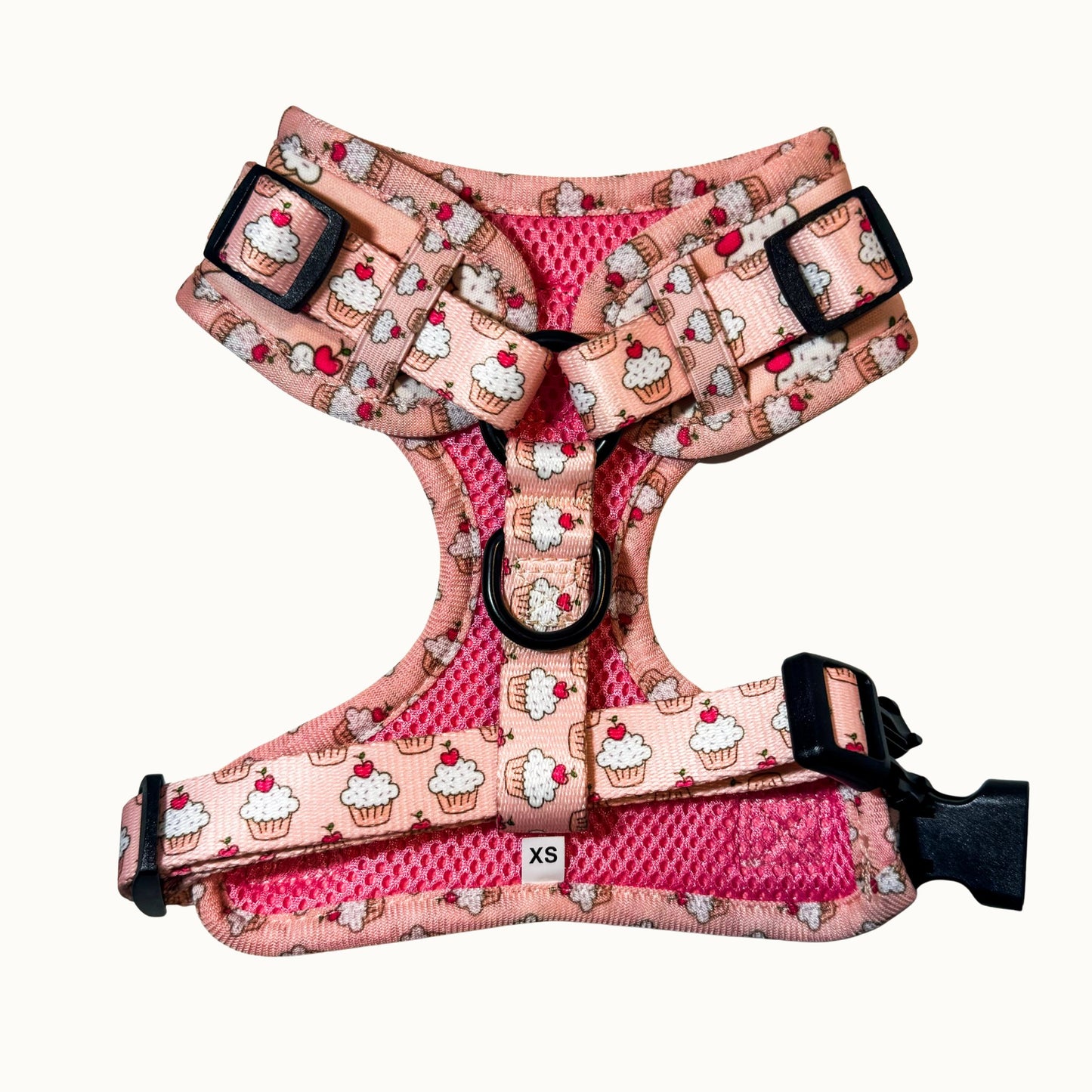 Cupcake Adjustable Dog Harness – Soft, Padded & Breathable