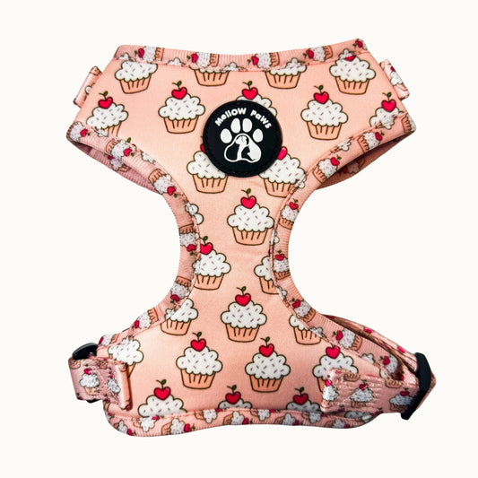 Cupcake Adjustable Dog Harness – Soft, Padded & Breathable
