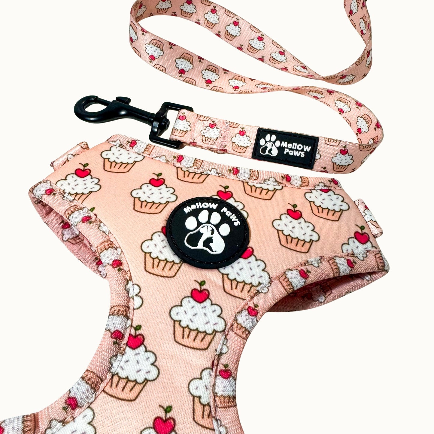 Cupcake Adjustable Dog Harness – Soft, Padded & Breathable