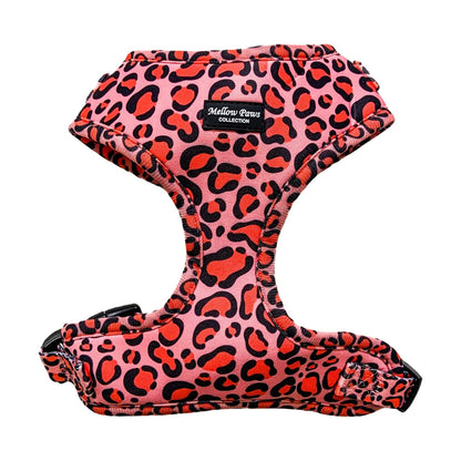 Pink leopard Adjustable puppy dog Harness