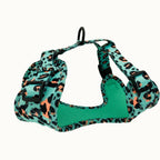 Aqua Leopard Dog Harness