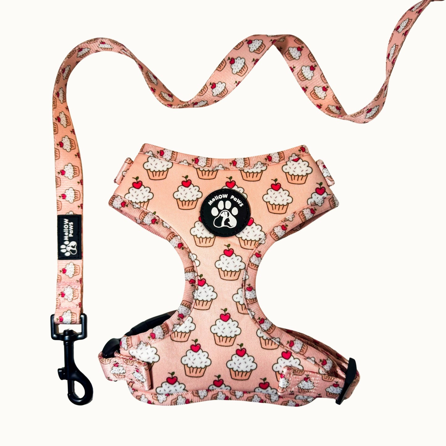 Cupcake Adjustable Dog Harness – Soft, Padded & Breathable